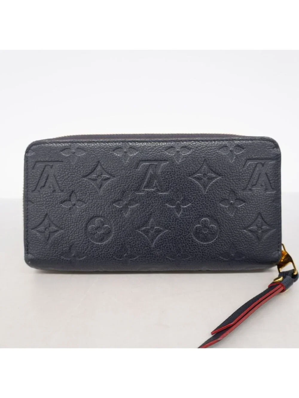 Louis Vuitton Wallet Monogram Empreinte Zippy Marine Rouge